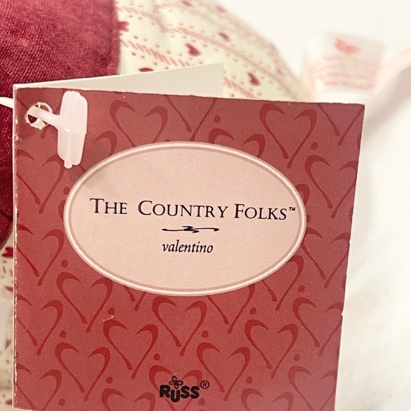 Country Folk Valentines Frog Shelf Sitter Decor 4” Love Valentino Gift Toad - Picture 6 of 7